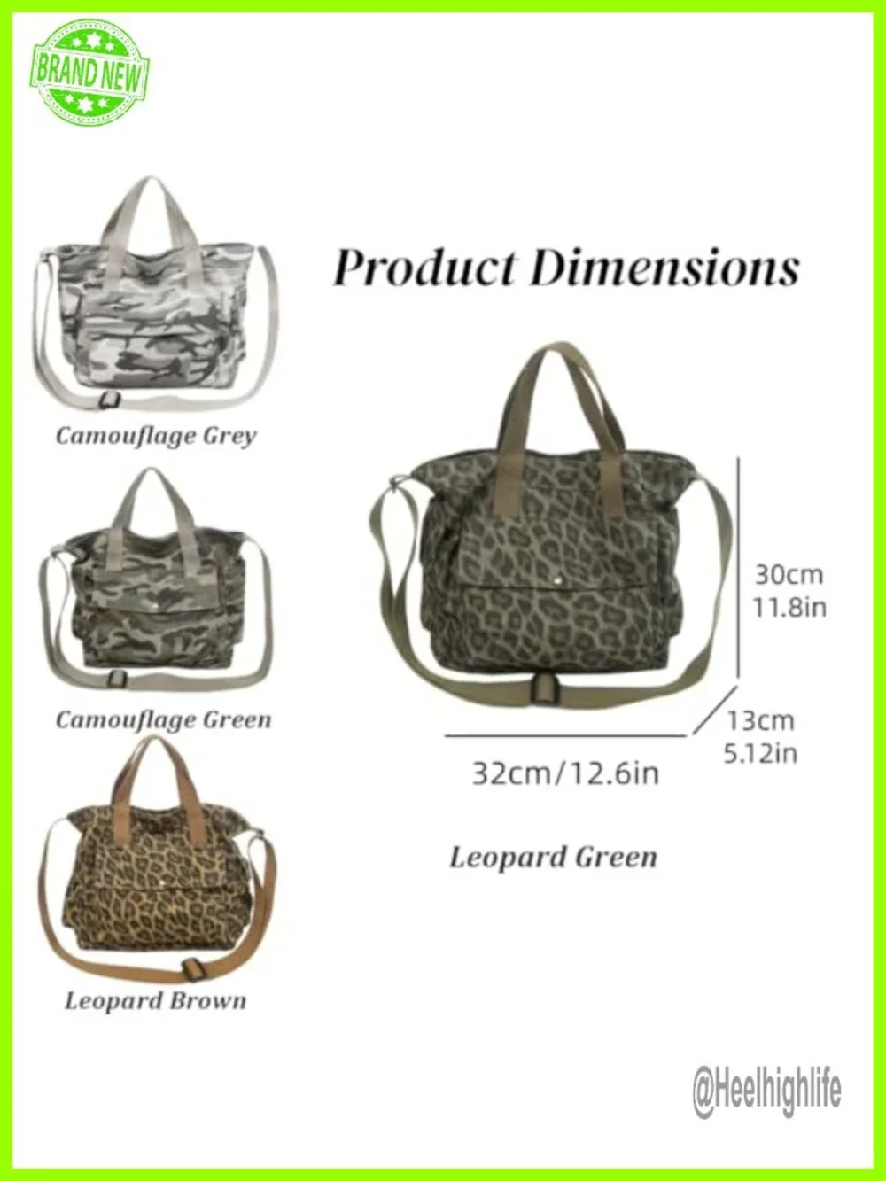 Canvas Hobo Tote Bag Crossbody Shoulder Bag with Zipper